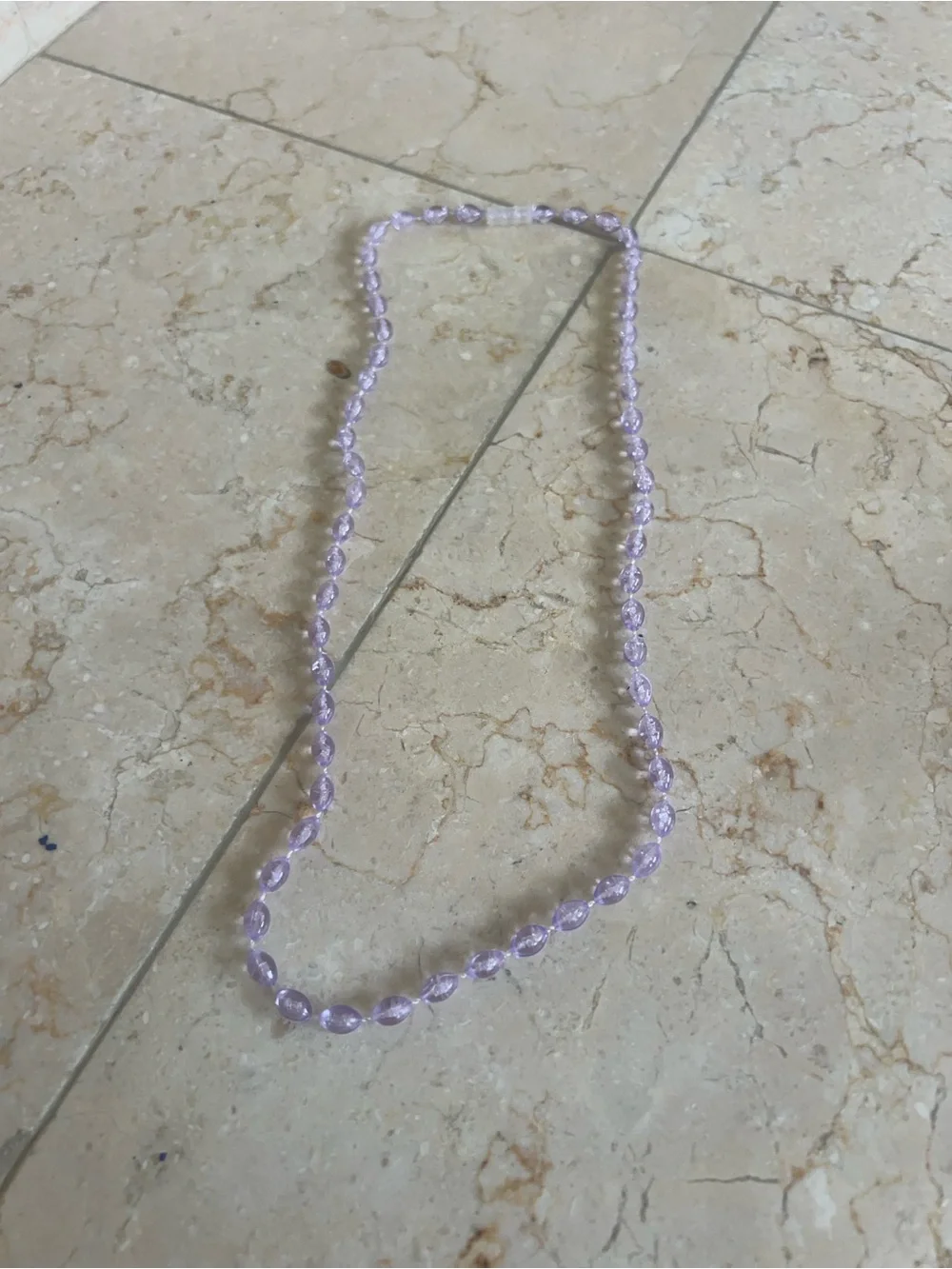 Lilac Beaded Necklace - Women Jewelry